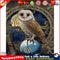 Frameless Oil Paint By Numbers Gems Owl DIY Canvas Picture Craft for Home Newly