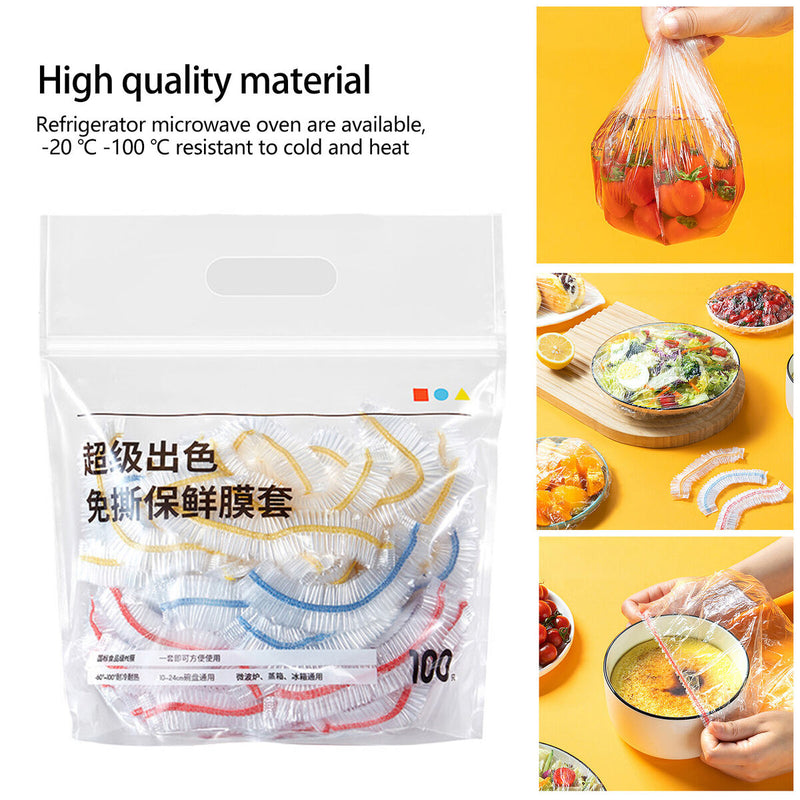 Fresh Keeping Bags - Durable Plastic Wrap Kitchen Supply for Leftovers & Pi
