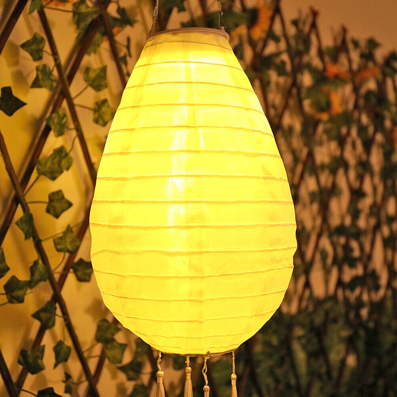 Solar LED Lantern Waterproof Round Tree Hanging Garden Festival Light (B)