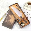 Calligraphy Feather Dip Pen Writing Ink Quill Fountain Pen Set (White)