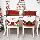 Springlinges 3 Piece Christmas Chair Covers, Santa Claus Cap, Chair Back