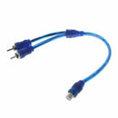 RCA Audio Jack Cables Y Adapter Splitter 1 Female to OFC Plug Male N5S0 2 R5T8