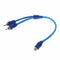 RCA Audio Jack Cables Y Adapter Splitter 1 Female to OFC Plug Male N5S0 2 R5T8