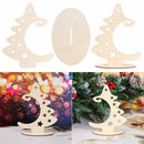 Tree Creative Christmas Tree Crafts Christmas Ornaments with Stand Wood Slices