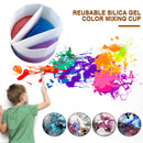 Silicone Split Color Mixing Cup - Multi Channels Paint Divider (3 Channels)