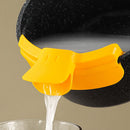 Silicone Soup Diversion Duckbill Drain Anti Spill Liquid Dispenser (Yellow)
