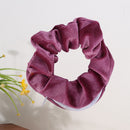 Solid Hair Rubber Bands Women Velvet Hair Rope Elastic Ponytail Holder Headwear