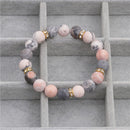 Meditation Beaded Charm Quartz Bracelet Strand Stretch Fashion Yoga Gifts