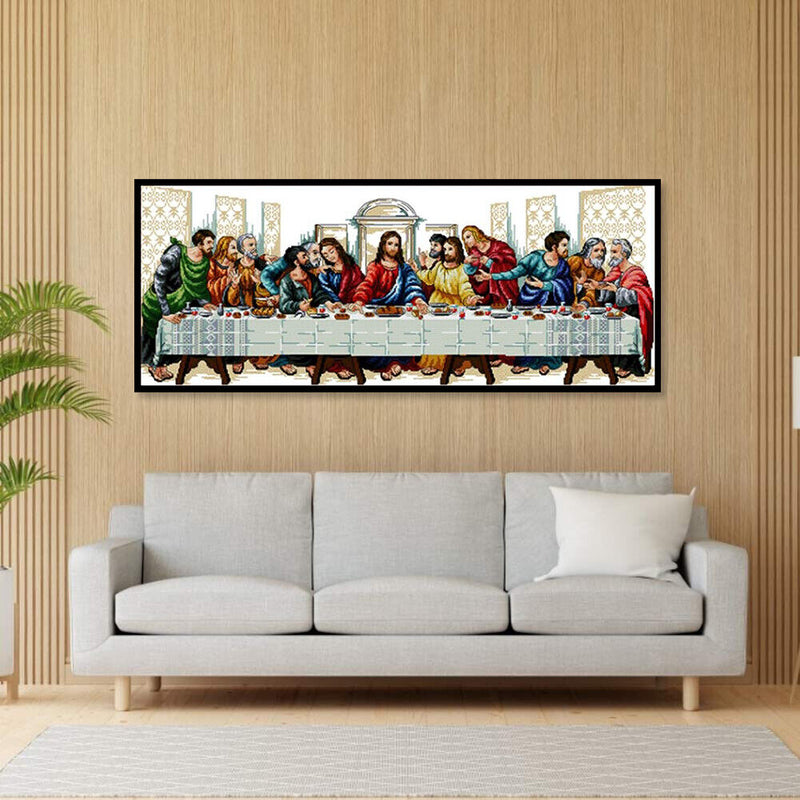 The Last Supper Partial Cross Stitch 11CT Counted Embroidery DIY Needlework Kits