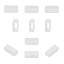 10x Silicone Band Keeper Loop for Garmin Fenix 6S Pro 6S 5S Plus 5S (White)
