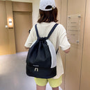 Drawstring Fitness Swimming Backpack Sports Dry Wet Bag Rucksack (Black) Newly