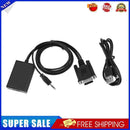 VGA to HDMI-compatible Male to Female 1080P Adapter Converter w/USB Power S