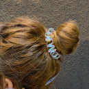 Telephone Wire Elastic Hairbands Women Ponytail Holder Hair Ties (Grey)