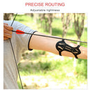 Recurve Bow Arrow Rubber Arm Guard Cam Bows Forearm Protective Gear (Black)