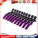 10pcs Durable Hairpins Duckbill Positioning Hairpin DIY Salon Tool (Purple)