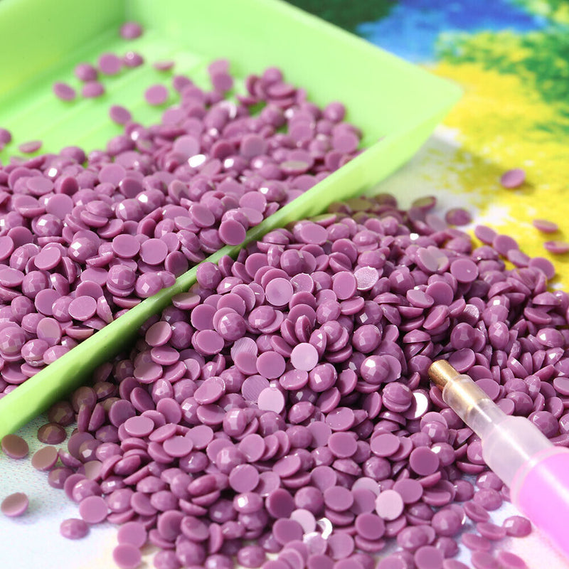 1 DMC Color Round Drill Diamond Rhinestone Crystal Beads for Missing Beads Bag