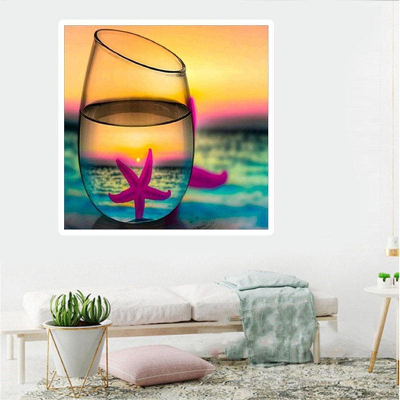 Cup Sunset Stars 5D DIY Diamond Painting Embroidery Cross Stitch Home