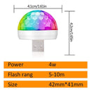 Mini Disco Ball Light, Sound Activated LED Car Atmosphere Stage Lights