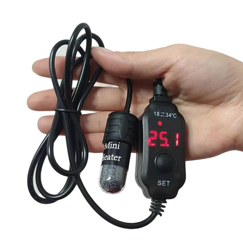 1*Mini Aquarium Fish Tank Heater USB Heating Rod Thermostat Heater Submersible~