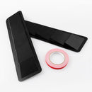 1 Pair Universal Car Hood Vent Louver ABS Bonnet Cooling Panel Trim (Black)