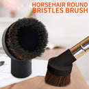 Horse Hair Vacuum Attachment, Round Dust Brush and Hose Adapter, Replacemen