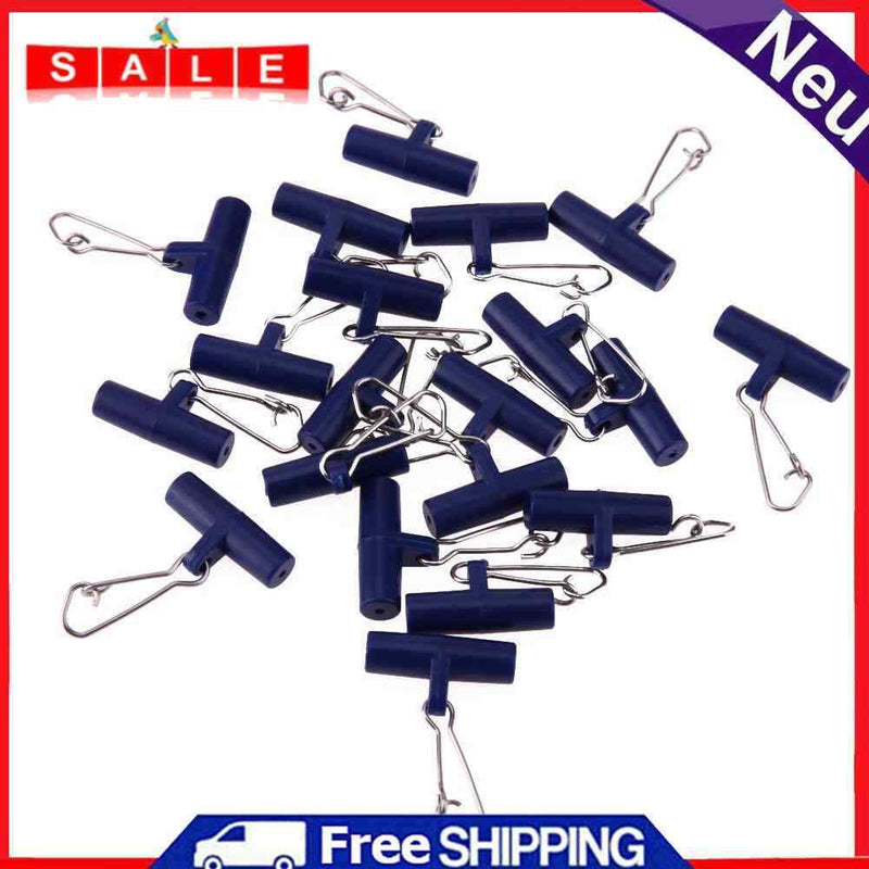 100pcs Zip Slider High-strength Fishing Line Sinker Slider Slides Hooked