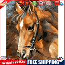 Hand Painted Craft Frameless DIY Sad Horse Painting By Numbers Kit Picture