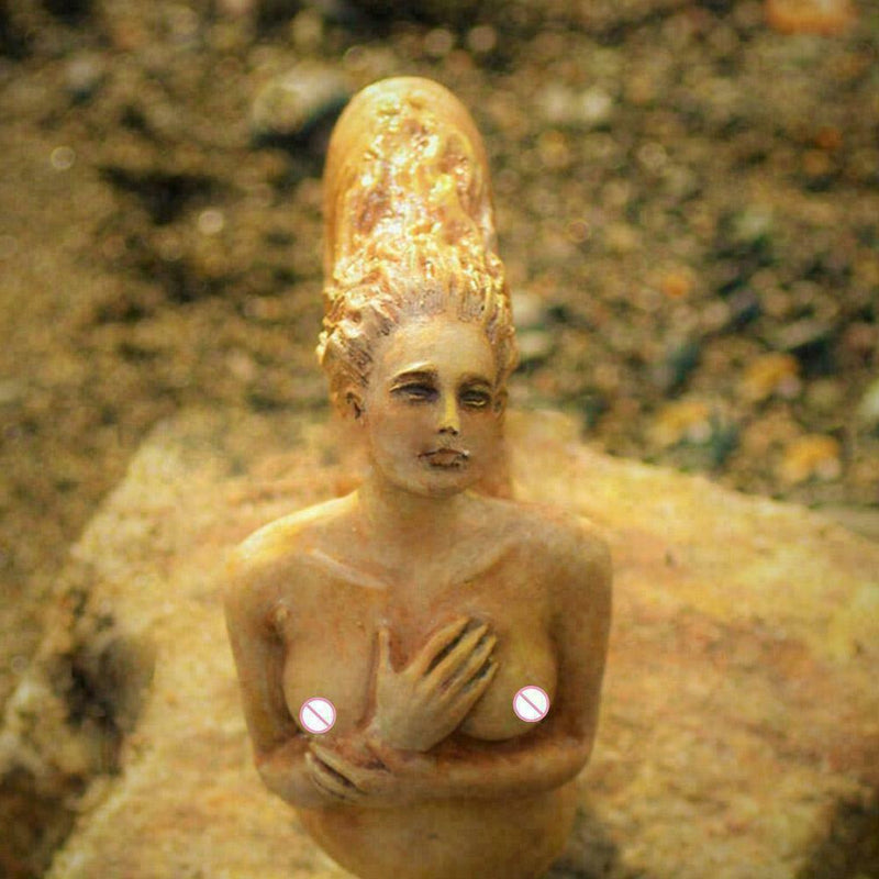Ammonite Woman Ancient Spirit Mini Statue Desktop Decor Ornament S1J5
