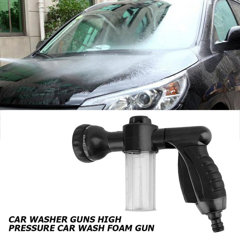 High Pressure Foam Water Gun 3 Gears Car Washer Nozzle Sprayer (Black)