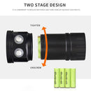 180W Waterproof Photography LED Diving Flashlight Scuba Dive Underwater Tor
