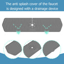 Silicone Faucet Absorbent Draining Mat Splash Guard Water Catcher (Grey) Newly