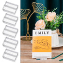 Paper Clamp Acrylic Sign Holder Place Card Clamps Stand Table Numbers Holder