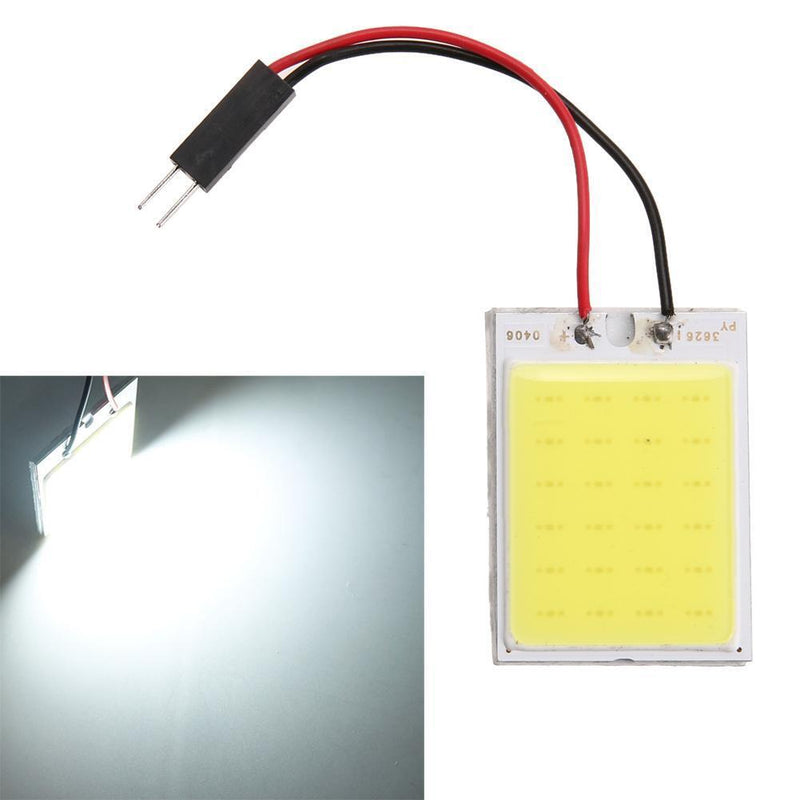 2pcs Xenon HID White24 COB LED Dome Map Light Bulb Car Interior Panel Lamp