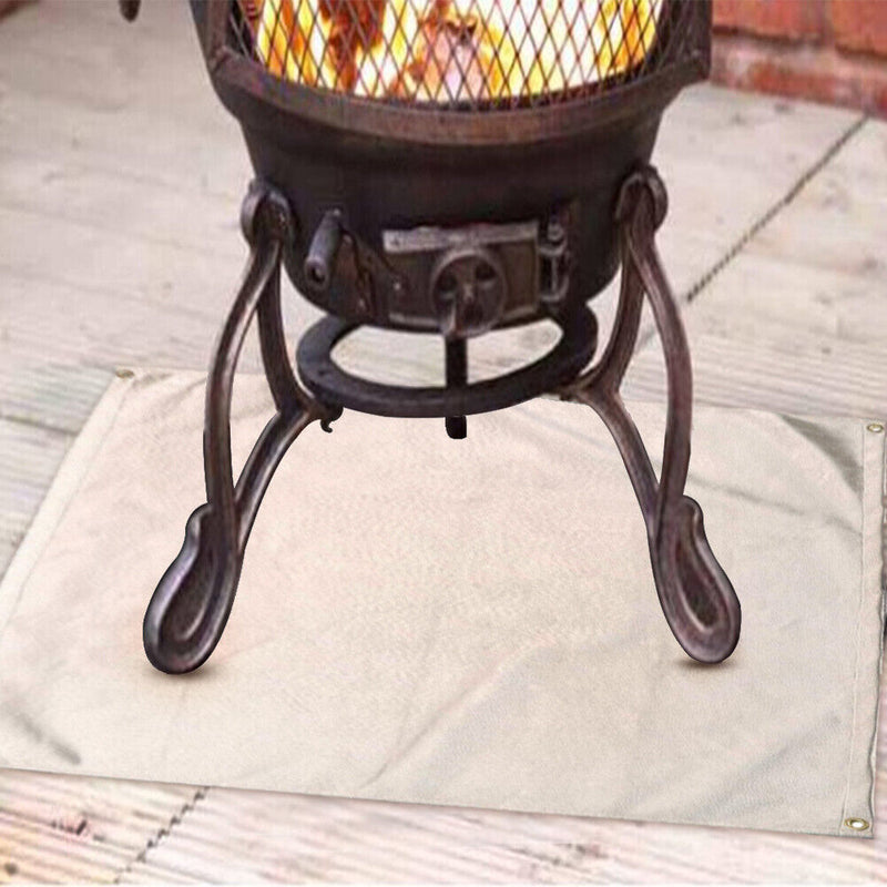 Barbecue Fire Blanket Insulation Mat Outdoor Camping Flame Delaying Grill Mats