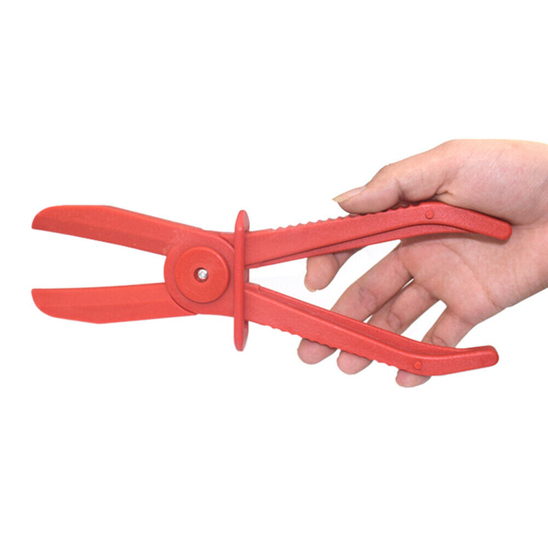 3pcs Fuel Water Line Hose Clamps Pinch Off Pliers Free Hands Tools (Red) Newly