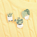 Bag Clothes Custom Potted Plant Badge Crazy Plant Lady Enamel Pins Lapel Pin