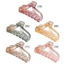 Fashion Women Clear Hollow Hair Clamps Ponytail Claw Hair Accessories (11)
