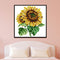 Flowers 14CT Stamped Cross Stitch Needlework Embroidery (H718 Sunflower)