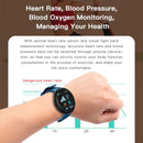 Smart Watch Fitness Tracker Watch-Heart Rate Calories Sleep Tracker (Blue)