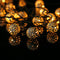 LED Solar String Light Hollow Moroccan Ball Lantern Garden Decor (Warm 7m)
