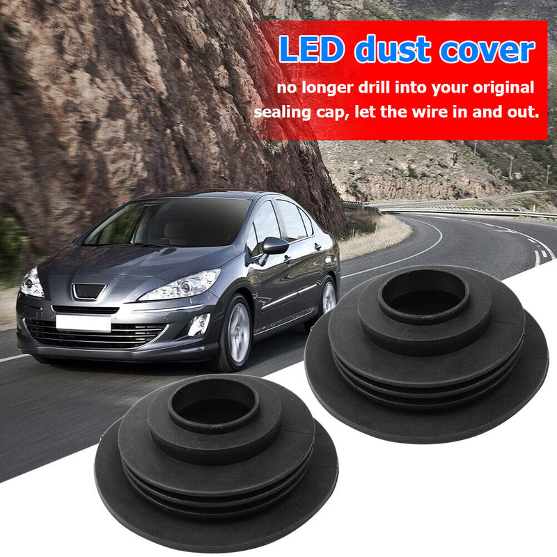 2pcs HID LED Headlight Dust Cover Rubber Headlamp Bulb Cap for Car Lights Newly