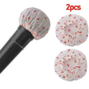 2PCS Microphone Hygiene Cover Disposable non-woven J3Y9 protection S6Q7