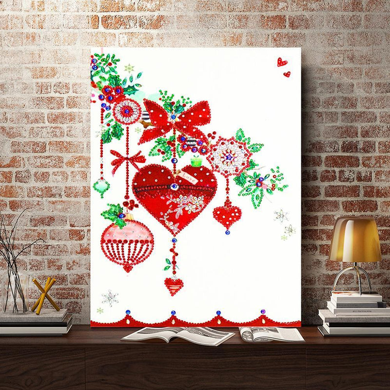 5D DIY Special Shaped Diamond Painting Heart Cross Stitch Kit Home Bedroom Decor