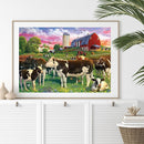 Farm Cow DIY Diamond Painting Kits Full Round Drill Home Wall Decor Art Craft