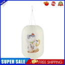 25cm Japanese Style Solar Lantern Printing Fabric Bar Pub Home Decor (D)