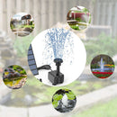 Solar Water Fountain Floating Pools Pond with Nozzle Waterfall Garden Lawn Decor