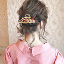 Claws Metal Hair Clip Hair Crab Clamp large grip clip Claws Flowers Rhinestones