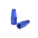 4pcs Presta Valve Stem Caps+ 4pcs Valve Cores+ Wrench Tool Kit (Blue) Newly