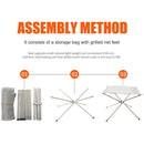 Outdoor Camp Stainless Steel Wood Stove Fire Rack Foldable Disassembling Fire Pit