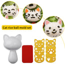 Sushi Mold Rice Ball Mold - Cartoon Cat Pattern Nori Sushi Bento Accessory